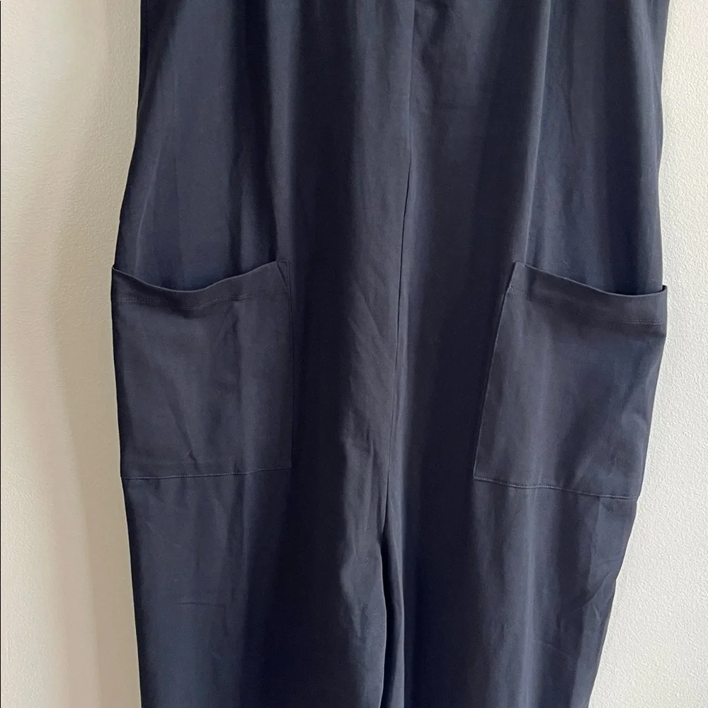 Pact Organic Cotton Cool Stretch Lounge Black Racerback Jumpsuit size medium - Picture 6 of 16